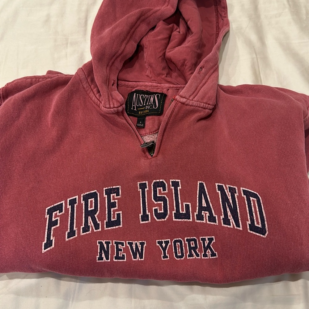 Hooded fire island sweatshirt